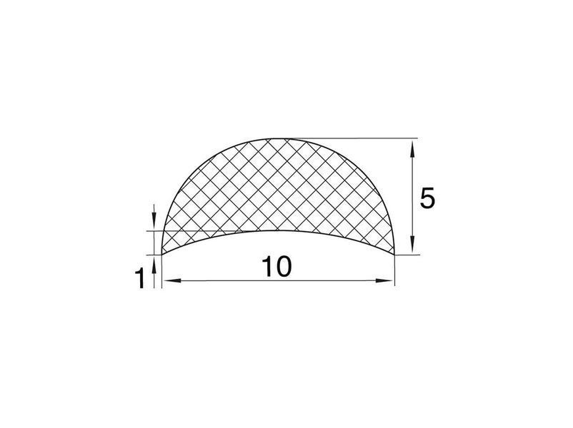 Поріг 5x10 мм GIFF L=2000 мм 112533 фото