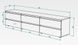 Тумба STEVE 2100*400*480 Черный/Дуб Тахо 128285 фото 2