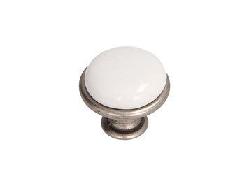 Ручка кнопка Gamet GP19-GA011-WHT-0 патинированный никель 81015 фото