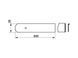 Заглушка столешницы FAB торцевая левая U-закругленная R-4 38х600 алюминий 94313 фото 2