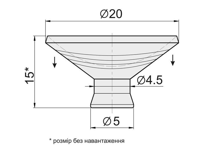 R-40 Присоска для стекла GIFF прозрачный 09145 фото