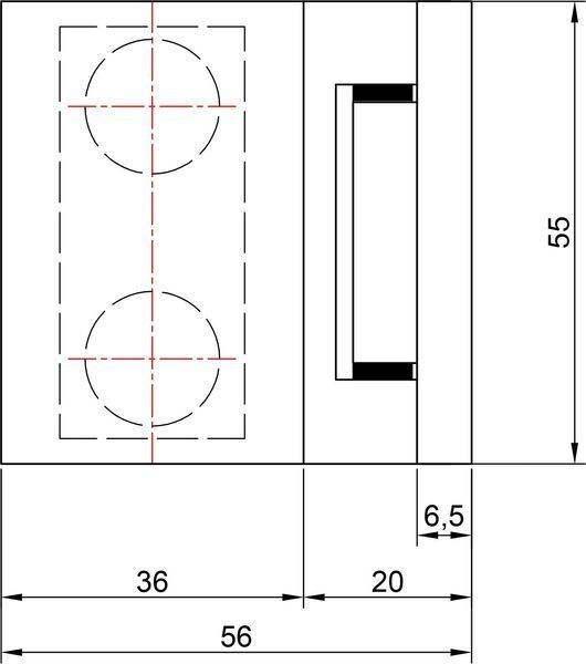 Петля 90* стіна-скло GIFF Glass 8500 полірований хром 140207 фото