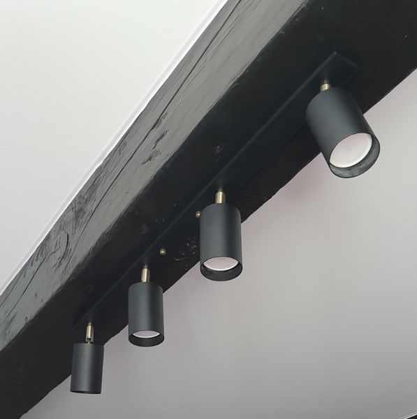 Світильник стельовий (спот) Chime GU10 L90-4 Black 1092111 фото