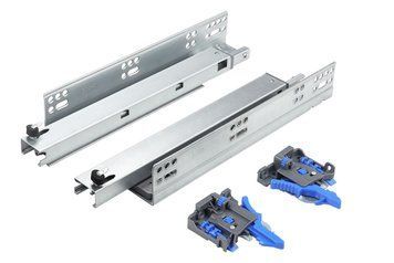 Напрямна прихованого монтажу повного висування з дотягувачем 3D Forte GIFF PRIME (16-19мм) L=300 139833 фото